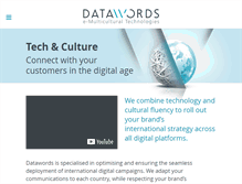 Tablet Screenshot of datawords.co.uk