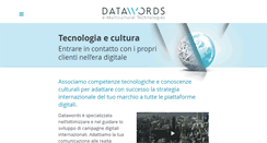 Desktop Screenshot of datawords.it