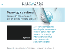 Tablet Screenshot of datawords.it