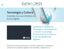 Tablet Screenshot of datawords.es